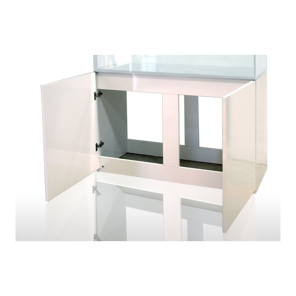 Blau bord, 122x50x80 cm i hvid hjglans