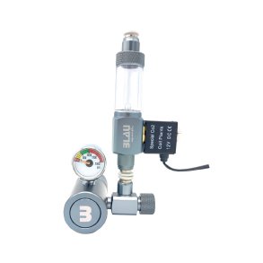 Blau CO2 Regulator med bobletller og magnetventil