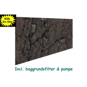 Borneo 158x58 cm  incl. baggrundsfilter & pumper