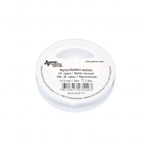 Nylontrd, transparent, 0,15 mm, 50 m