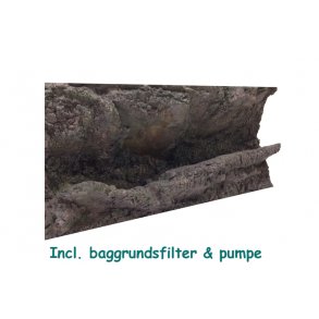 Papua 78x38 cm  incl. baggrundsfilter & pumpe