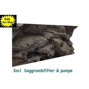 Sumatra 158x58 cm  incl. baggrundsfilter & pumper