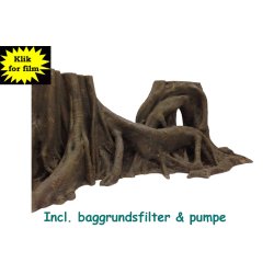 Tropical Forest Tree Trunk 78x38 cm incl. filter